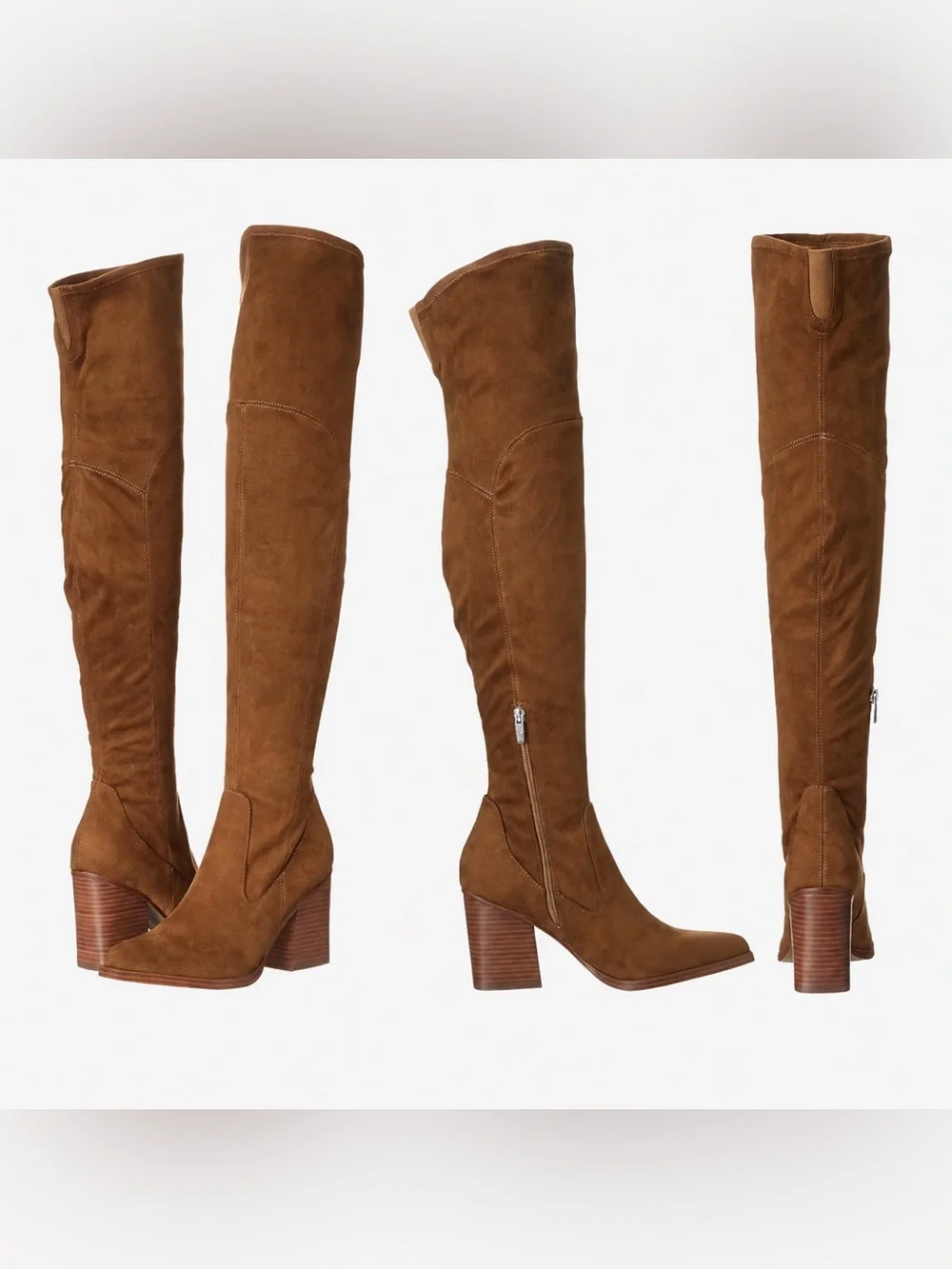 Marc Fisher Meyana Tan Over-the-Knee Boots 9.5M Retail $189